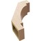 Ekena Millwork 5-inch W x 12-inch D x 16-inch H Merced Rough Cedar Woodgrain TimberThane Knee Brace, Primed BRCUR05X12X16MRCRCPR - alternate 3